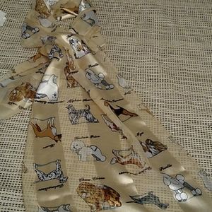 Dog lovers scarf 60x13 inches